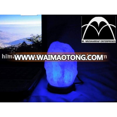 Himalayan Rock Salt USB Tiny BLUE Lamps NATURAL