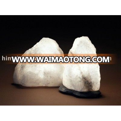 WHITE ROCK SALT CRYSTAL LAMPS